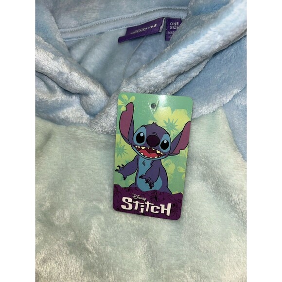 Disney Lilo and Stitch Fleece Long Hoodie Girls One‎ Size Comfort Lounge Wear - Picture 2 of 7